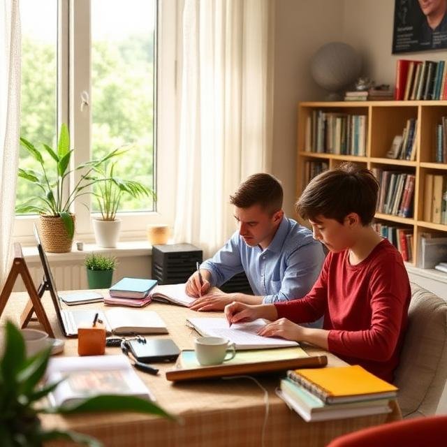 study routine for school students at home